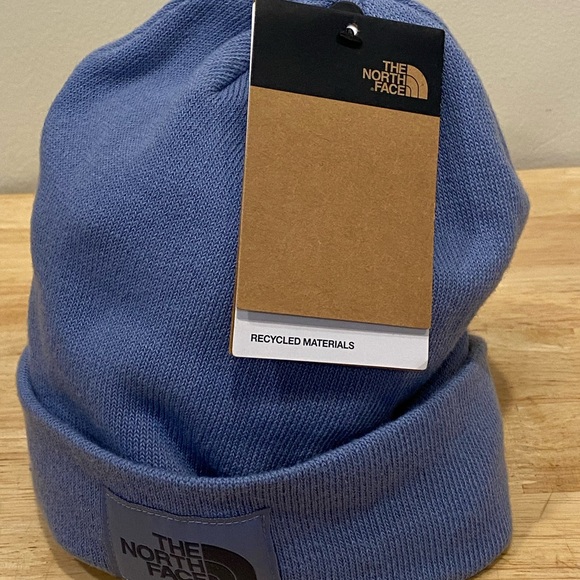 The North Face Adult Dock Worker Recycled Beanie folk blue one size warm pull on - Picture 7 of 7